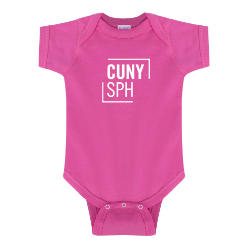 Fuchsia Infant Onesie-CUNY SPH Square