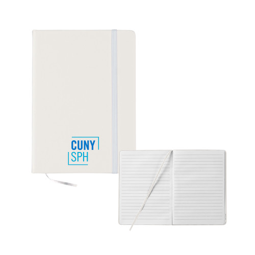 5x7 White Hard Cover Journal-CUNY SPH Square