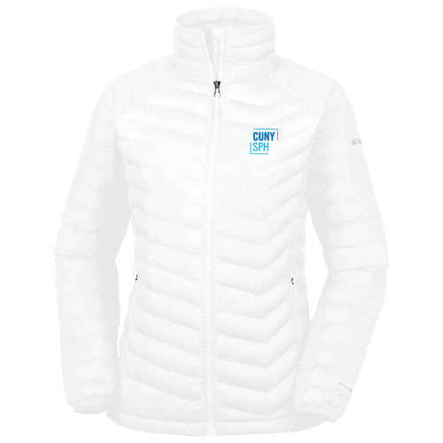 Columbia Womens White Powder Lite Jacket-CUNY SPH Square