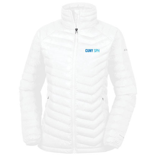 Columbia Womens White Powder Lite Jacket-CUNY SPH