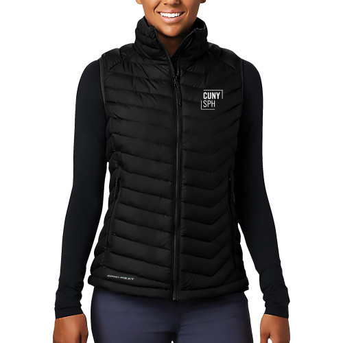 Columbia Womens Black Powder Lite Vest-CUNY SPH Square