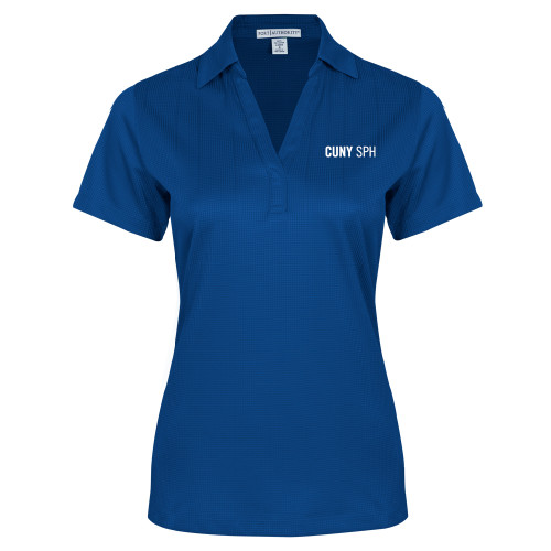 Womens Royal Performance Fine Jacquard Polo-CUNY SPH