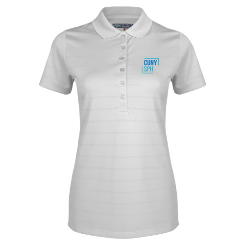 Callaway Womens White Opti Vent Polo-CUNY SPH Square