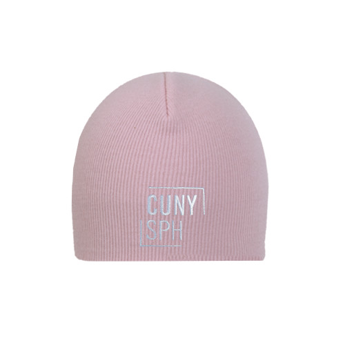 Pink Knit Beanie-CUNY SPH Square