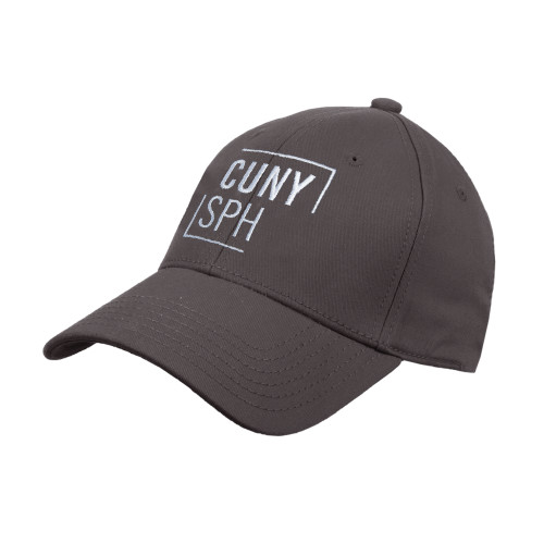 Charcoal Structured Adjustable Pro Style Hat-CUNY SPH Square