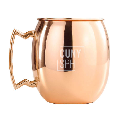 Copper Mug 16oz-CUNY SPH Square  Engraved