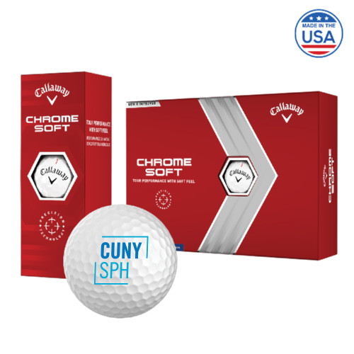 Callaway Chrome Soft Golf Balls 12/pkg-CUNY SPH Square