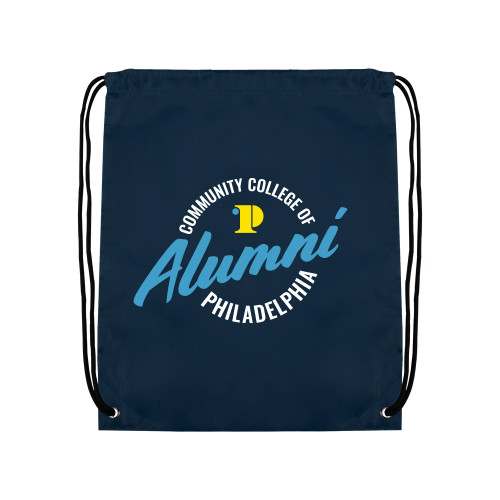  Navy Drawstring Backpack - CCP Alumni Badge