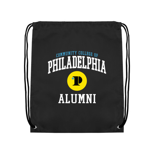  Black Drawstring Backpack - CCP Alumni Collegiate Arch