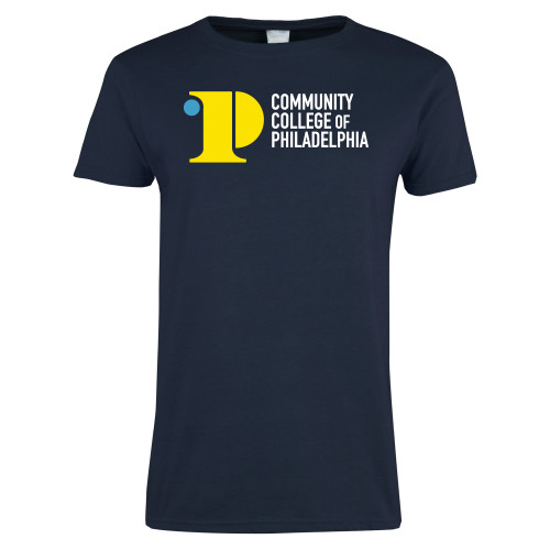  Womens Navy Short Sleeve Tee - CCP Institutional Mark