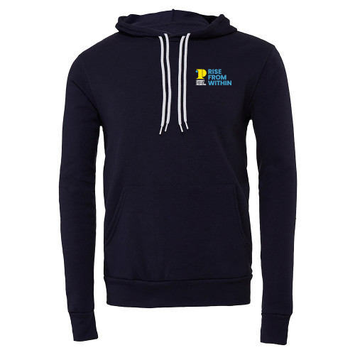  Bella + Canvas Navy Fleece Hood - CCP Rise From Within