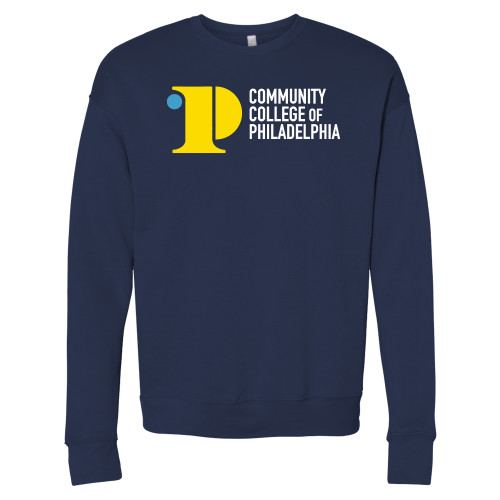  Bella + Canvas Navy Fleece Crew - CCP Institutional Mark