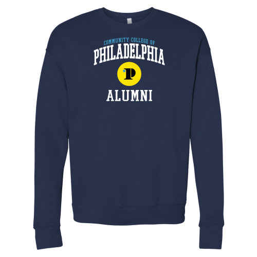  Bella + Canvas Navy Fleece Crew - CCP Alumni Collegiate Arch