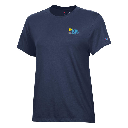 CC of Philadelphia Champion Womens Navy Core Short Sleeve Tee - CCP Rise From Within