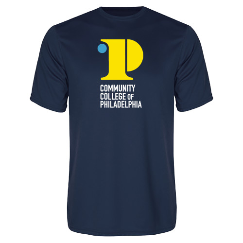  Navy Performance Tee - CCP Institutional Mark - Vertical