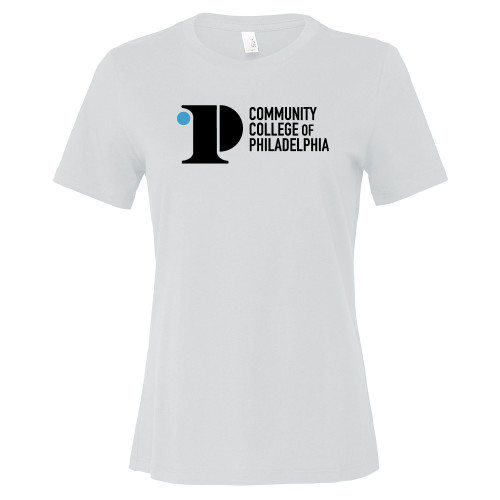  Bella + Canvas Womens White Relaxed Cotton T Shirt - CCP Institutional Mark