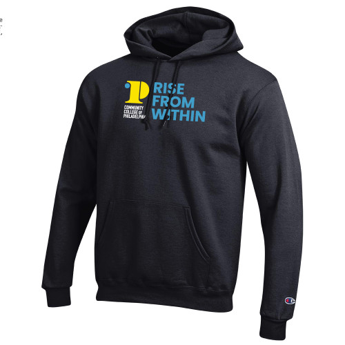 CC of Philadelphia Champion Black Fleece Hoodie - CCP Rise From Within