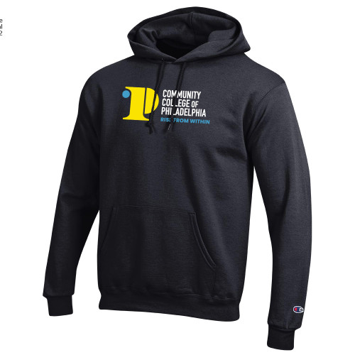 CC of Philadelphia Champion Black Fleece Hoodie - CCP Rise From Within - Vertical