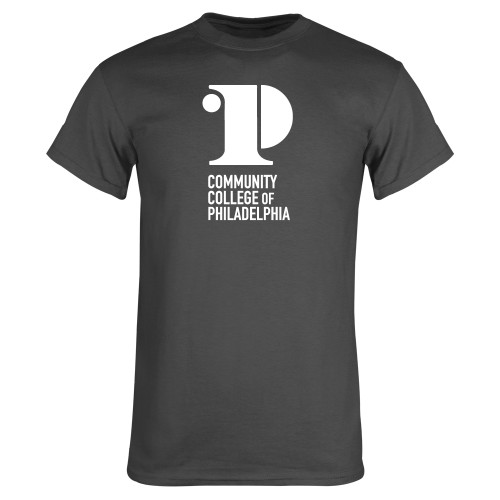  Charcoal T Shirt - CCP Institutional Mark - Vertical