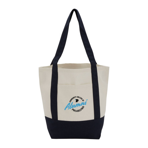  Mini Black Recycled 8oz Cotton Canvas Tote - CCP Alumni Badge