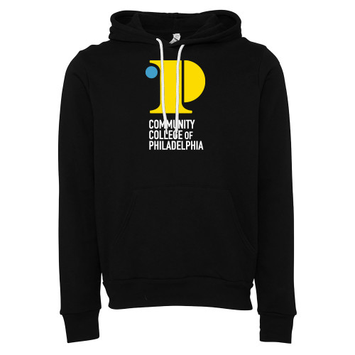  Bella + Canvas Black Fleece Hood - CCP Institutional Mark - Vertical
