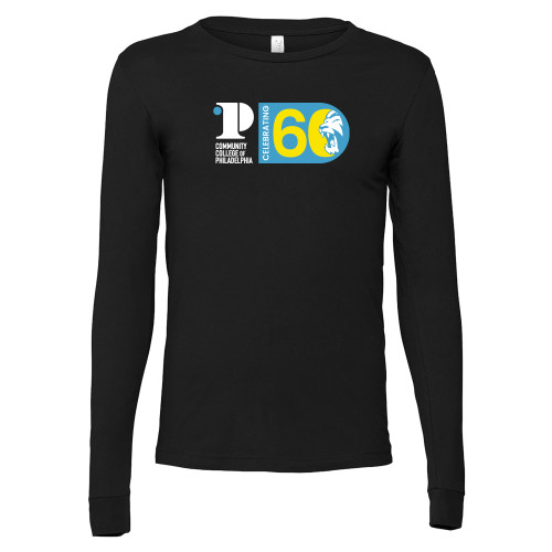  Bella + Canvas Black Jersey Cotton Long Sleeve T Shirt - CCP Celebrating 60 Years