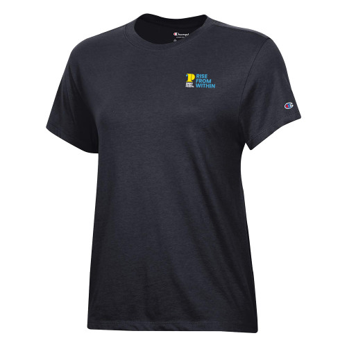 CC of Philadelphia Champion Womens Black Core Short Sleeve Tee - CCP Rise From Within