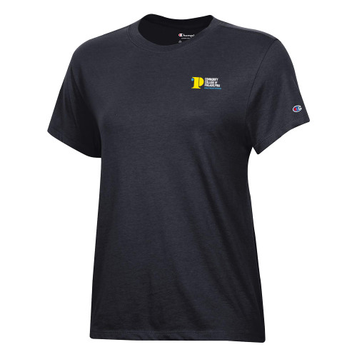 CC of Philadelphia Champion Womens Black Core Short Sleeve Tee - CCP Rise From Within - Vertical