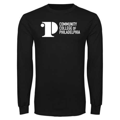  Black Long Sleeve T Shirt - CCP Institutional Mark