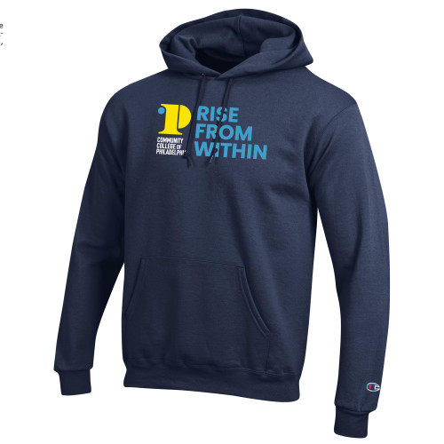 CC of Philadelphia Champion Navy Fleece Hoodie - CCP Rise From Within