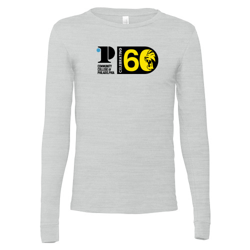  Bella + Canvas Ash Grey Jersey Cotton Long Sleeve T Shirt - CCP Celebrating 60 Years