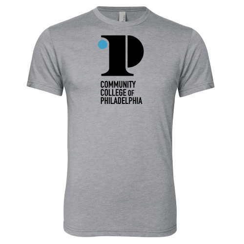  Next Level Heather Grey Triblend Tee - CCP Institutional Mark - Vertical