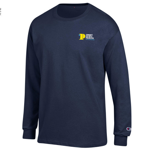 CC of Philadelphia Champion Navy Long Sleeve T Shirt - CCP Rise From Within - Vertical