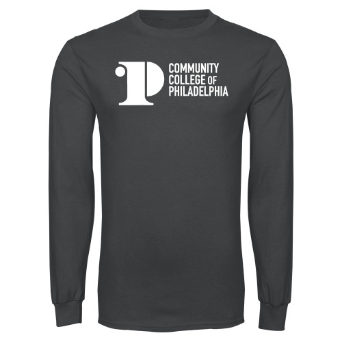  Charcoal Long Sleeve T Shirt - CCP Institutional Mark