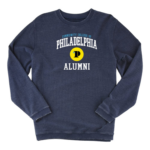  Boxercraft Womens Navy Corded Crew - CCP Alumni Collegiate Arch