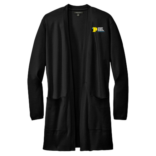  Mercer + Mettle Womens Black Open Front Cardigan Sweater - CCP Rise From Within - Vertical