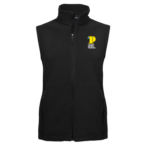  Black Fleece Full Zip Vest - CCP Institutional Mark - Vertical