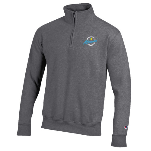  Champion Granite Heather Fleece 1/4 Zip - CCP Alumni Badge