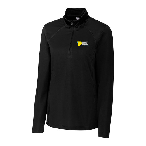  C&B Womens Black Clique Ice Pique Half Zip - CCP Rise From Within - Vertical