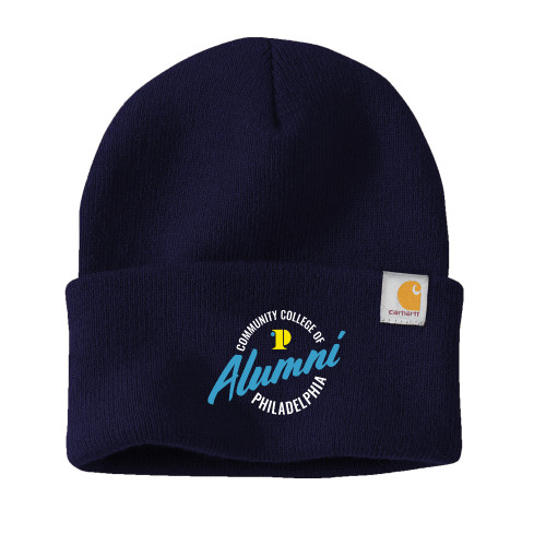  Carhartt Navy Knit Beanie w/Cuff - CCP Alumni Badge