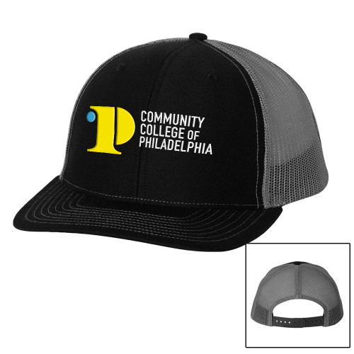  Richardson Black/Charcoal Trucker Hat - CCP Institutional Mark