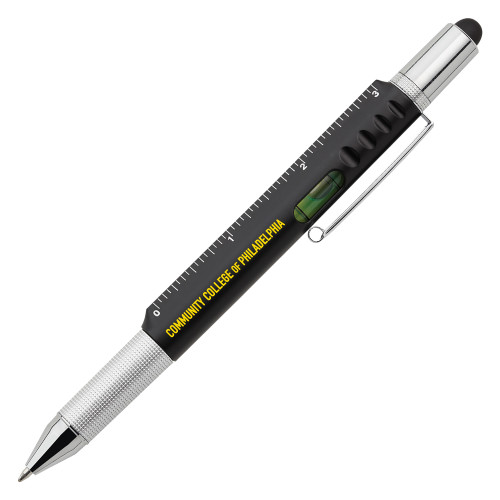  6 in 1 Black Ballpoint Pen - CCP Insitituional Wordmark Flat