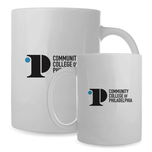 CC of Philadelphia Full Color White Mug 15oz - CCP Institutional Mark