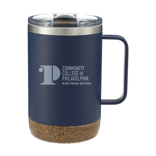 CC of Philadelphia Valhalla Vacuum Insulated Camp Navy Mug 14oz - CCP Rise From Within - Vertical Engraved