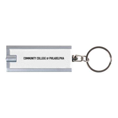  Turbo White Flashlight Key Holder - CCP Insitituional Wordmark Flat