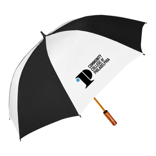  64 Inch Black/White Umbrella - CCP Institutional Mark