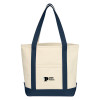 Thumbnail image for  Cotton Canvas Natural/Navy Tote Bag