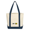 Thumbnail image for  Cotton Canvas Natural/Navy Tote Bag