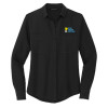 Thumbnail image for  Mercer + Mettle Womens Black Crepe Long Sleeve Camp Blouse