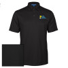 Thumbnail image for CC of Philadelphia Black Performance Fine Jacquard Polo